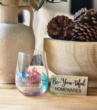 Load image into Gallery viewer, "Birthday Wishes" Stemless Wine Glass