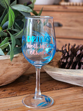 Load image into Gallery viewer, "Drinks Well With Others" Painted Glass