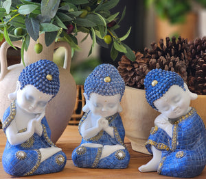 *NEW* Set Of 3 Sitting Buddha's