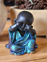 Load image into Gallery viewer, Set of 3 Monk Buddha&#39;s - See no Evil , Hear no Evil &amp; Speak no Evil
