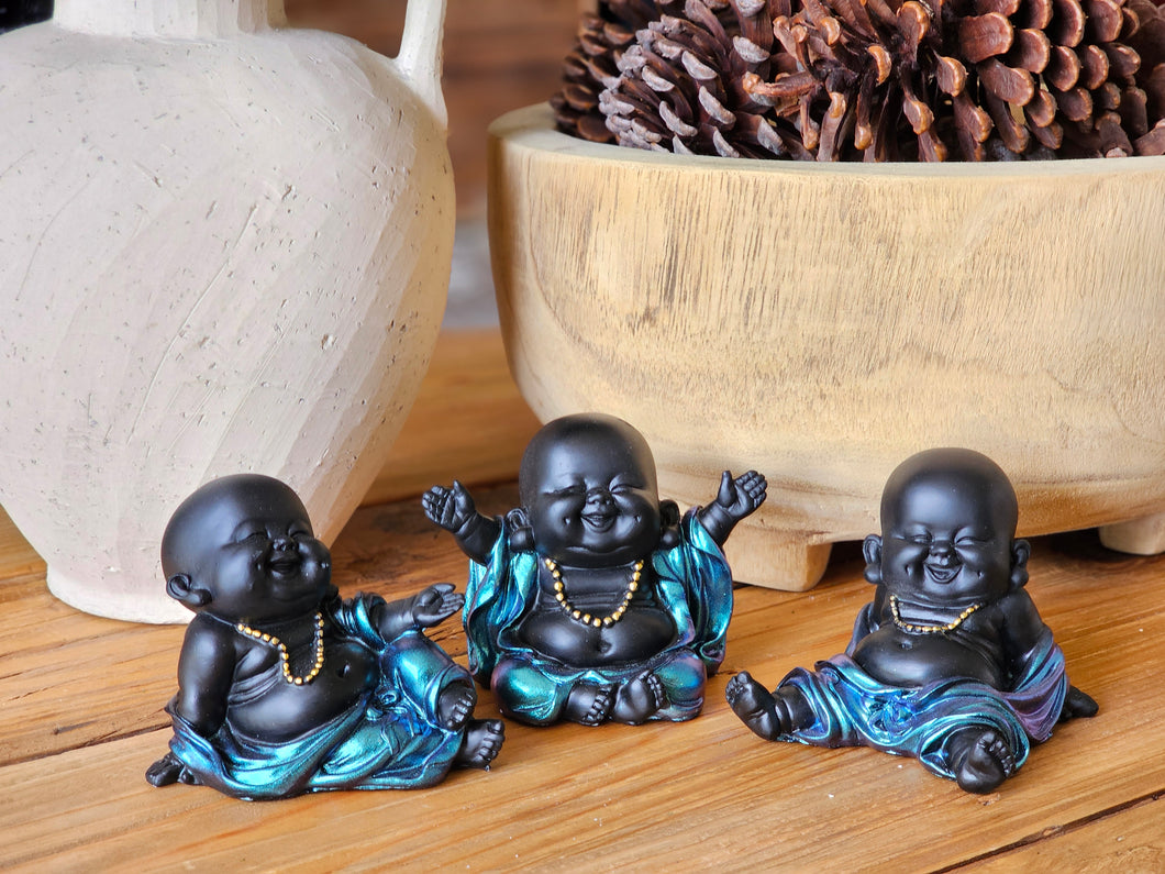 Set of 3 Happy Buddha's