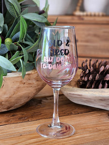 "Old & Tired" Painted Glass