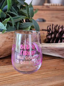 "Old & Tired" Painted Glass