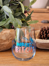 Load image into Gallery viewer, &quot;Winey Bitch&quot; Painted Glass
