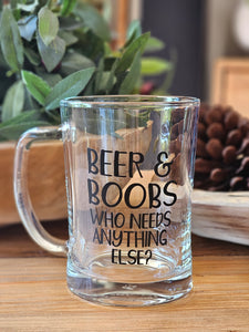 "Beer & Boobs" Beer Mug