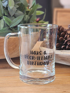 "Have A Beer-illiant" Beer Mug